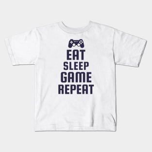 Eat Sleep Game Repeat Kids T-Shirt